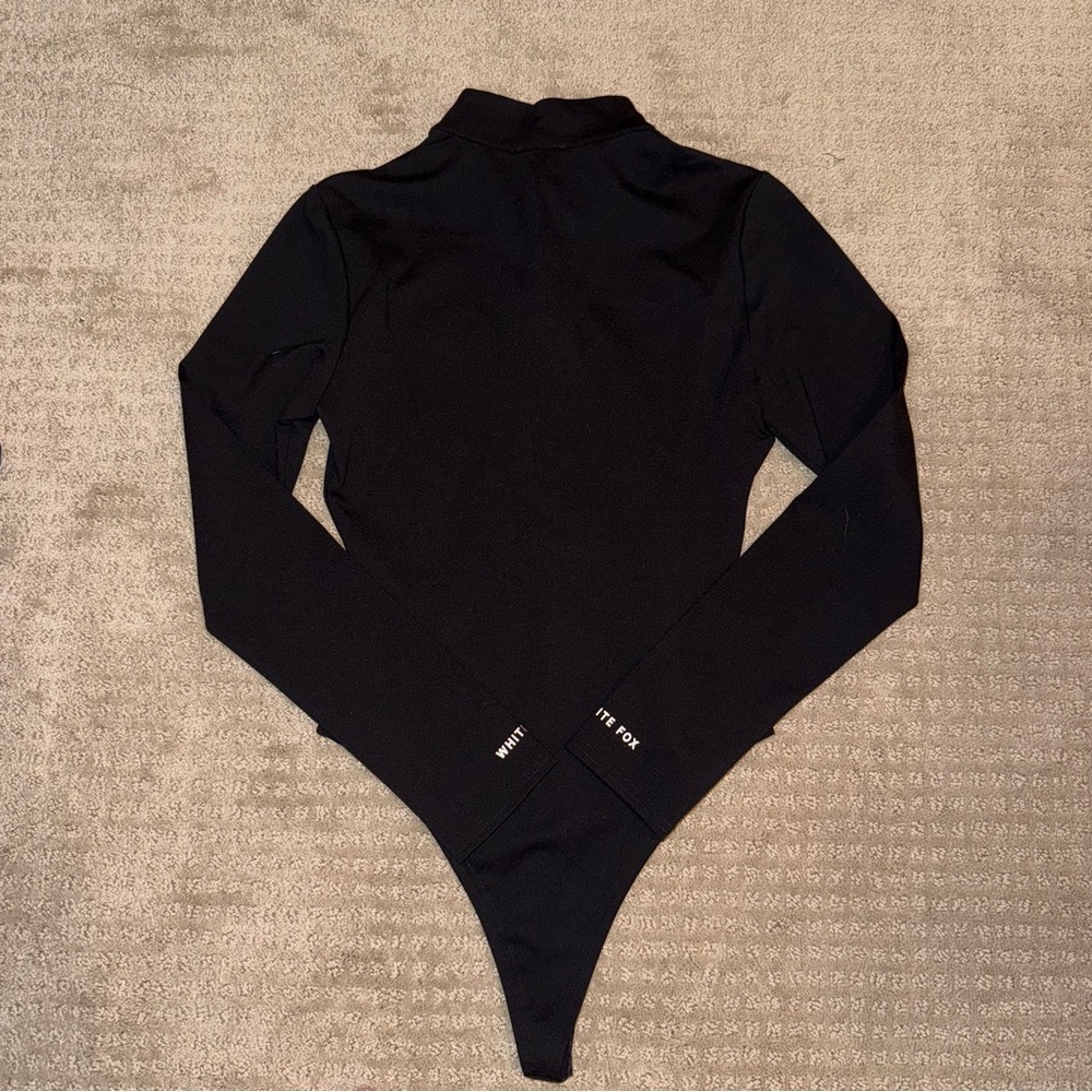 NWT White Fox Boutique High Authority Bodysuit Black Long Sleeve Size Small - Picture 8 of 8